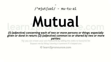 mutual deutsch|meaning of mutual feeling.